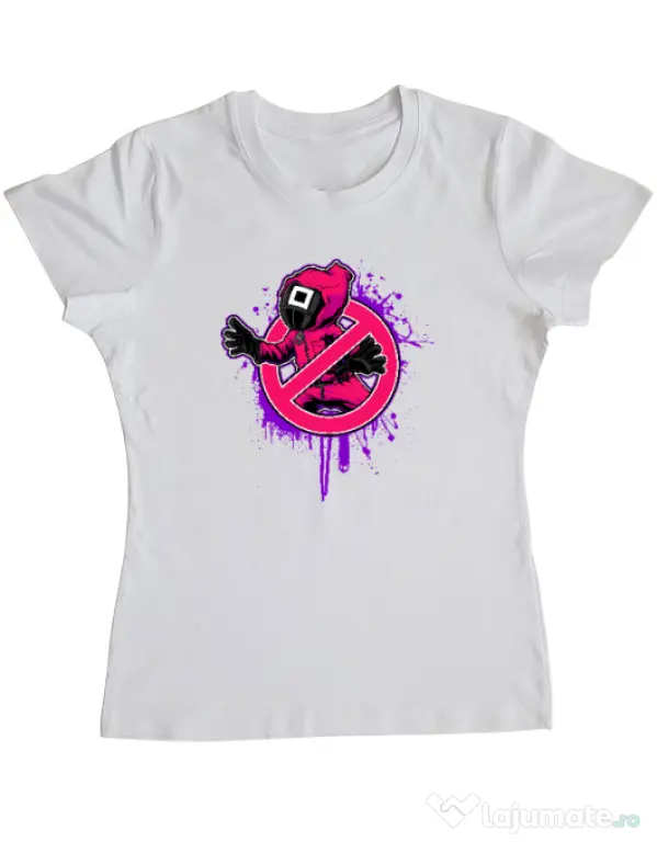 Tricou personalizat dama Squid Game 2 Alb