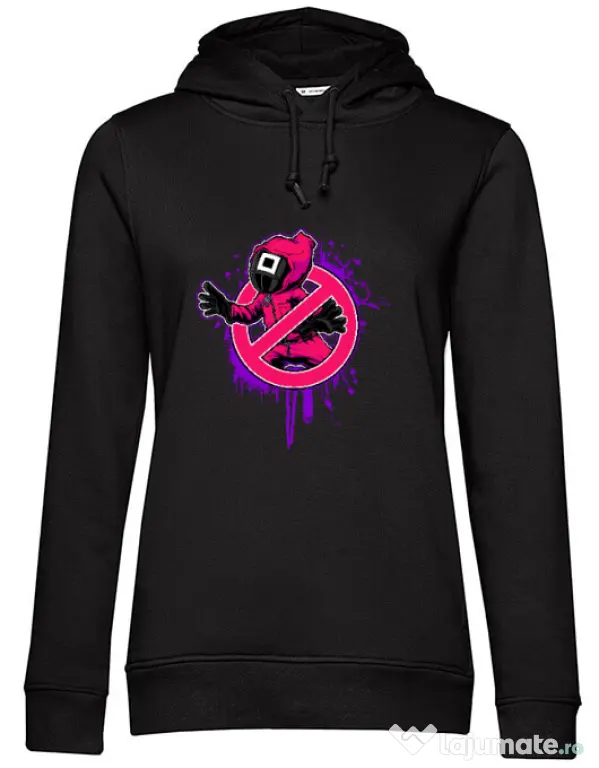 Hanorac dama cu gluga Squid Game 2 Negru