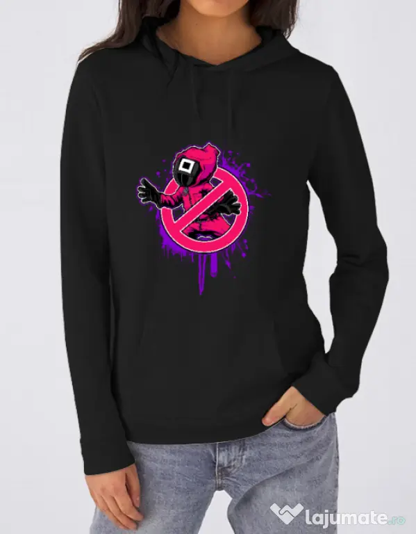 Hanorac dama cu gluga Squid Game 2 Negru