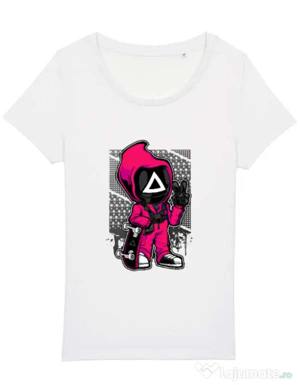 Tricou STANLEY STELLA dama Squid Game 4 Alb
