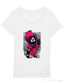 Tricou STANLEY STELLA dama Squid Game 4 Alb