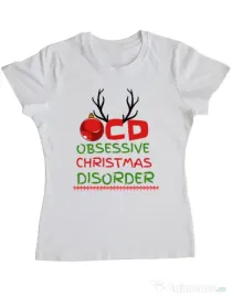 Tricou personalizat dama OCD Alb