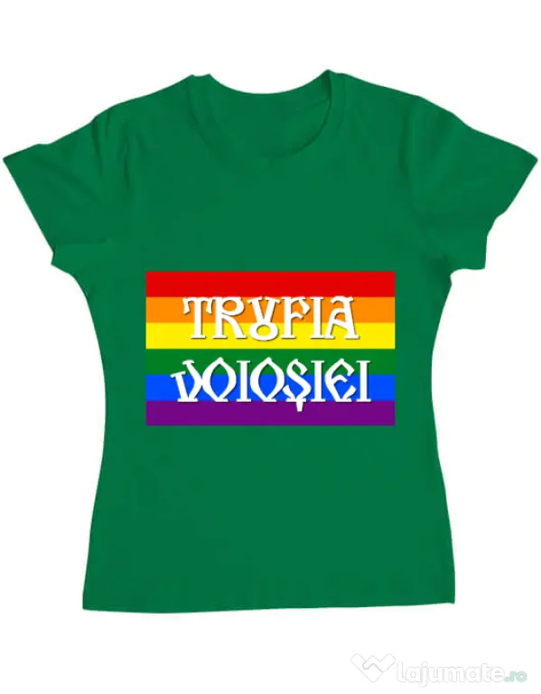 Tricou personalizat dama Trufia Voiosiei Verde mediu