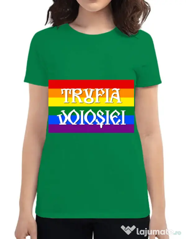 Tricou personalizat dama Trufia Voiosiei Verde mediu