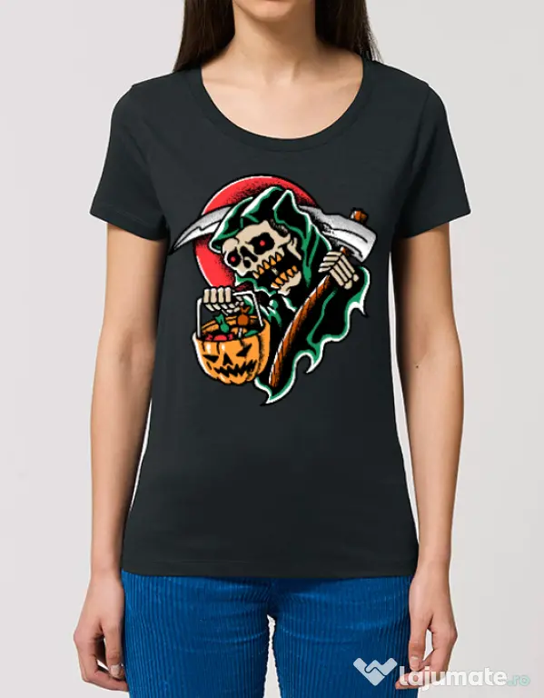 Tricou STANLEY STELLA dama It's Halloween Time Negru