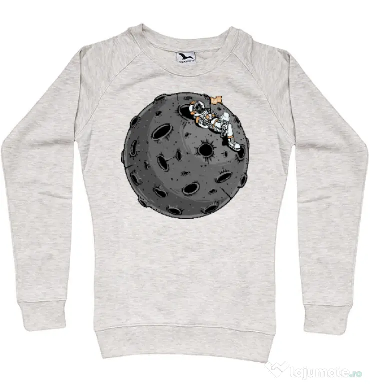 Bluza personalizata dama Chill Astronaut Migdala melanj