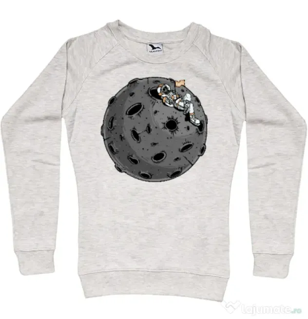Bluza personalizata dama Chill Astronaut Migdala melanj
