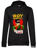 Hanorac dama cu gluga Boy Wonder Negru