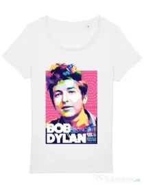 Tricou STANLEY STELLA dama Bob Dylan Alb
