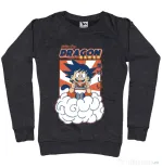 Bluza personalizata dama Dragon Ramen Negru melanj