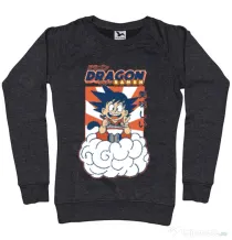 Bluza personalizata dama Dragon Ramen Negru melanj