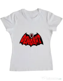 Tricou personalizat dama Demo-Batman Alb