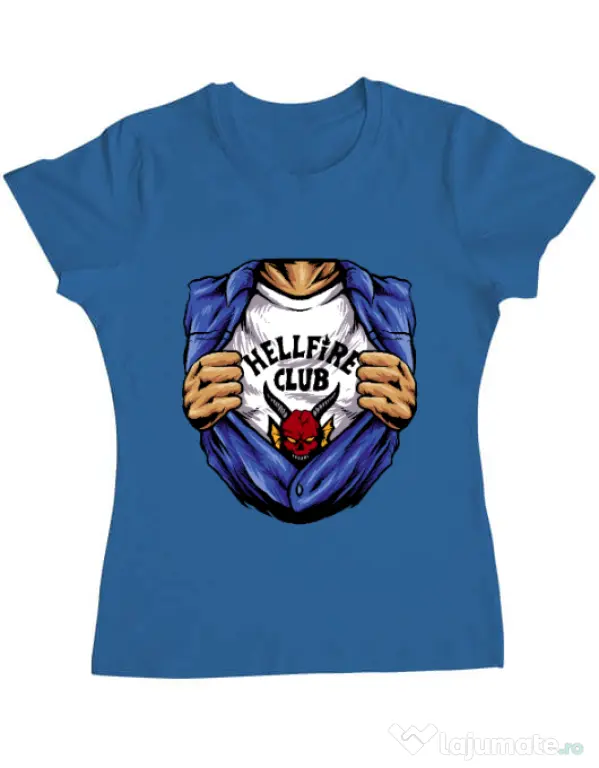 Tricou personalizat dama Release My Superpower Albastru azuriu