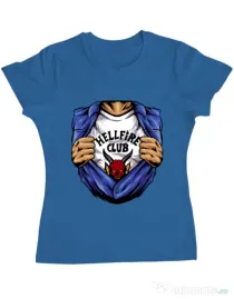 Tricou personalizat dama Release My Superpower Albastru azuriu