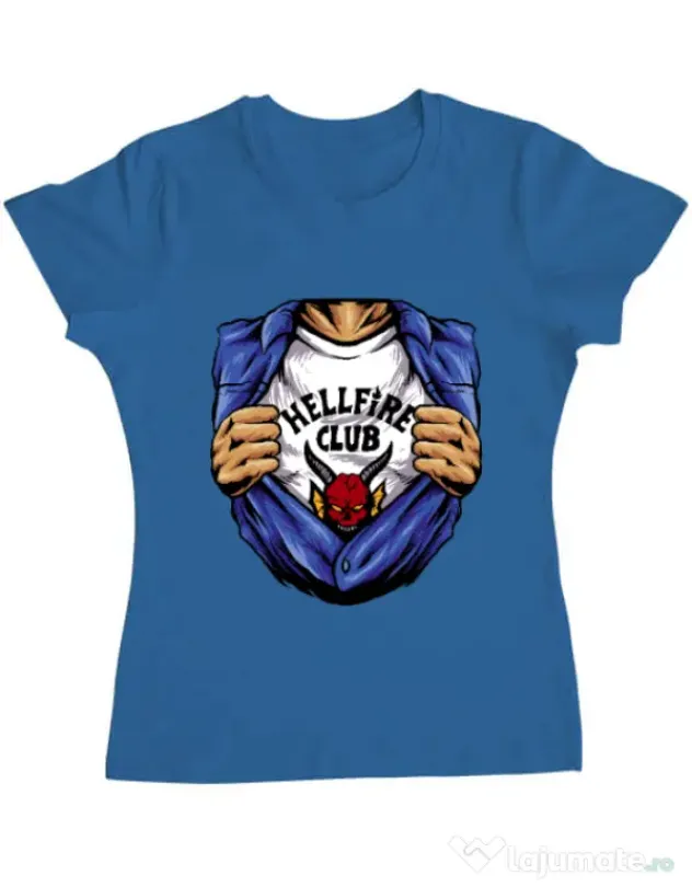 Tricou personalizat dama Release My Superpower Albastru azuriu