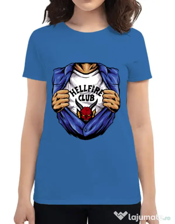Tricou personalizat dama Release My Superpower Albastru azuriu