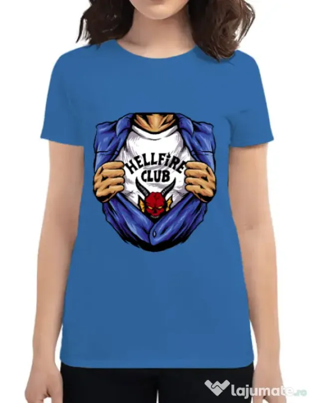 Tricou personalizat dama Release My Superpower Albastru azuriu