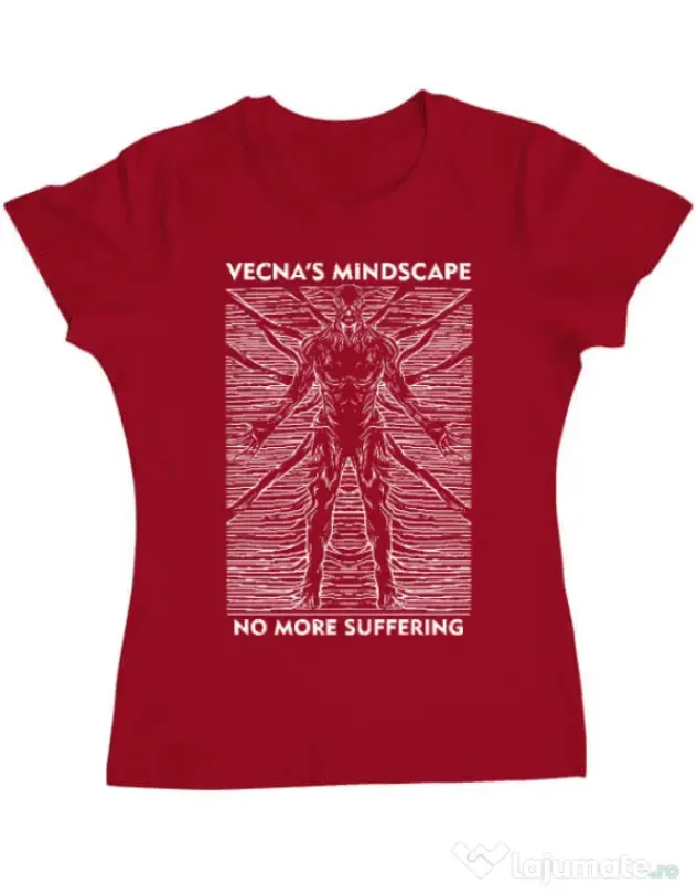 Tricou personalizat dama vecna's mindscape Rosu
