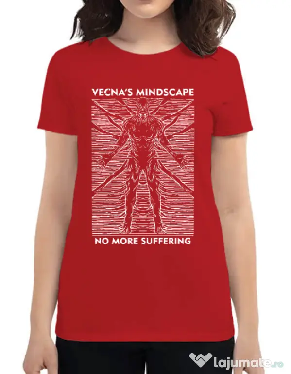 Tricou personalizat dama vecna's mindscape Rosu