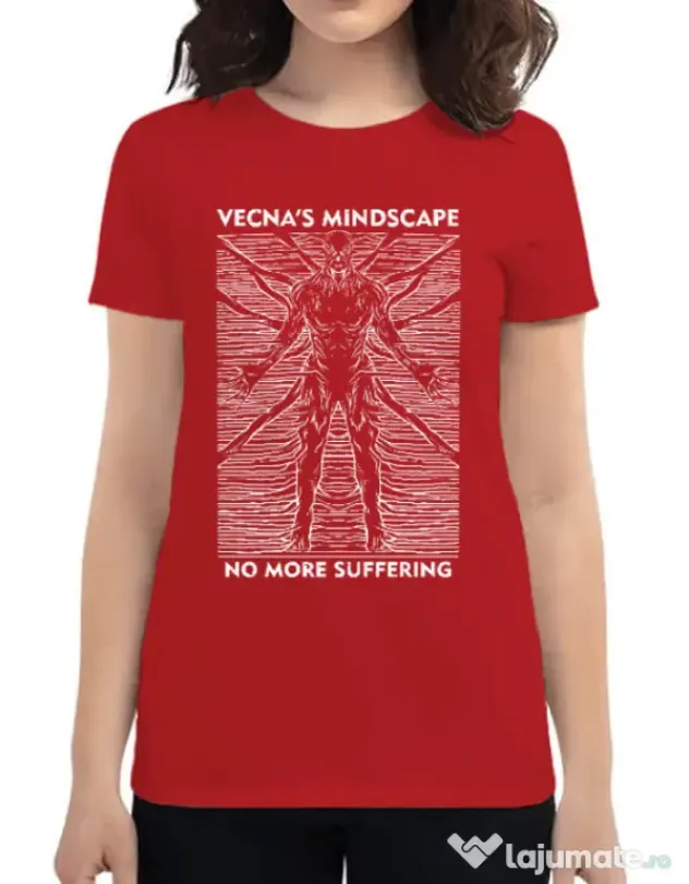 Tricou personalizat dama vecna's mindscape Rosu