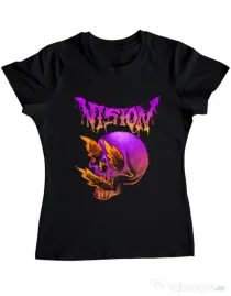 Tricou personalizat dama VISION Negru
