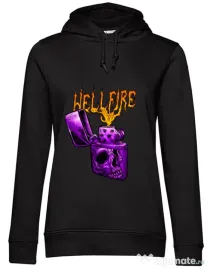 Hanorac dama cu gluga HELLFIRE Negru