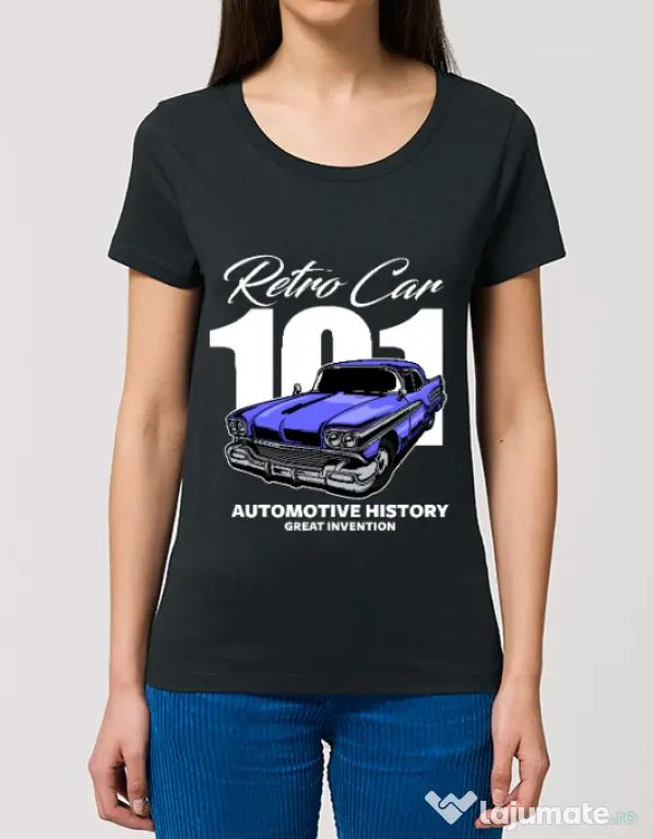Tricou STANLEY STELLA dama RETRO CAR 101 Negru