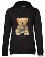 Hanorac dama cu gluga Cute hostage Negru