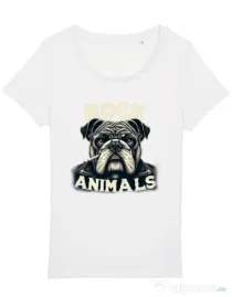 Tricou STANLEY STELLA dama BULLDOG 06 Alb