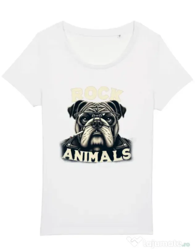 Tricou STANLEY STELLA dama BULLDOG 06 Alb