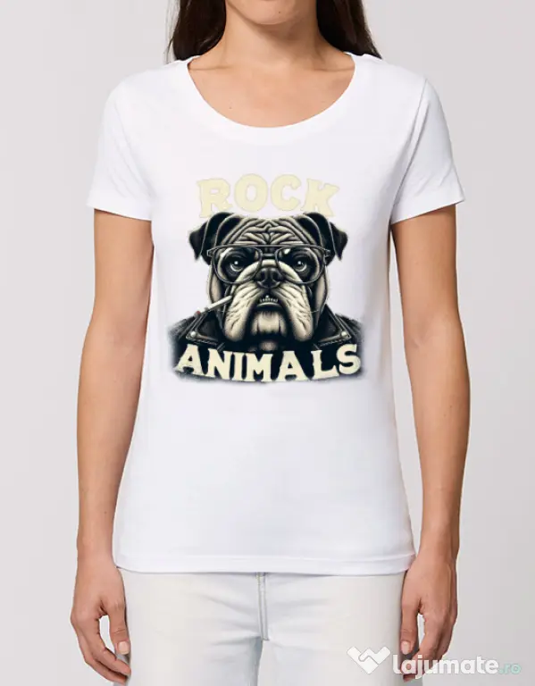 Tricou STANLEY STELLA dama BULLDOG 06 Alb