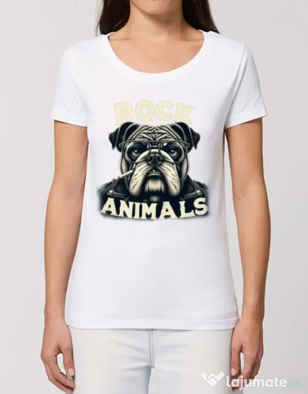 Tricou STANLEY STELLA dama BULLDOG 06 Alb