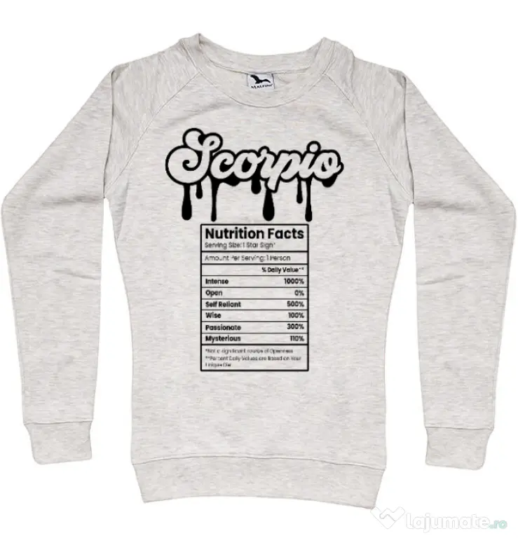 Bluza personalizata dama Zodiac | Scorpion Migdala melanj