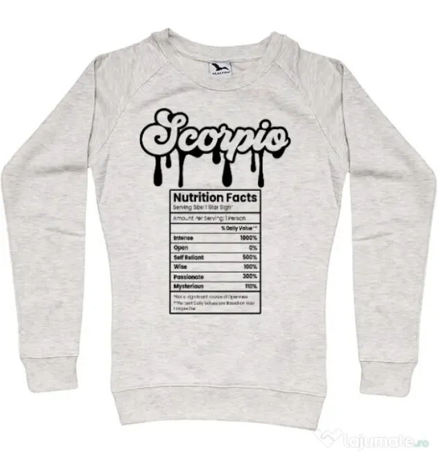 Bluza personalizata dama Zodiac | Scorpion Migdala melanj