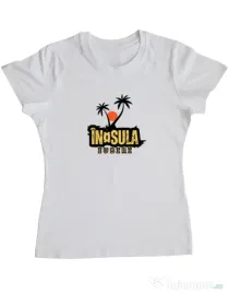 Tricou personalizat dama Insula Alb