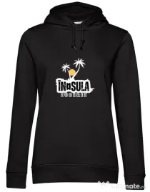 Hanorac dama cu gluga Insula Negru
