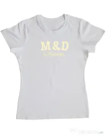 Tricou personalizat dama M&D 09 Alb