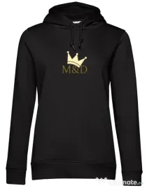 Hanorac dama cu gluga M&D QUEEN Negru