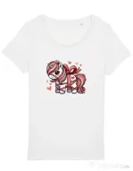 Tricou STANLEY STELLA dama Cute ponny Alb