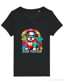 Tricou STANLEY STELLA dama BULLDOG 101 Negru