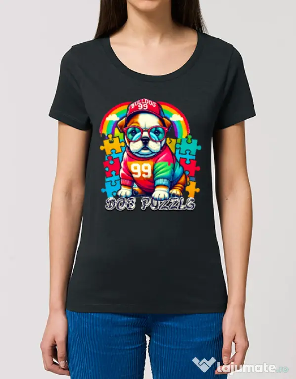 Tricou STANLEY STELLA dama BULLDOG 101 Negru