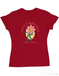 Tricou personalizat dama M&D 29 Rosu
