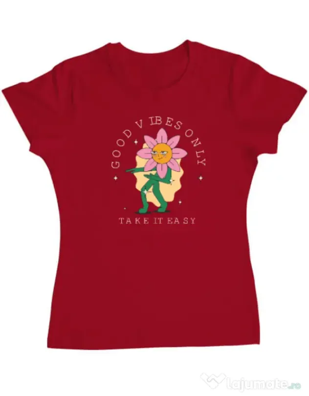 Tricou personalizat dama M&D 29 Rosu