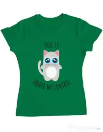 Tricou ADLER dama Under my control Verde mediu