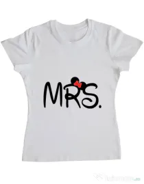 Tricou ADLER dama Mrs Minnie Alb