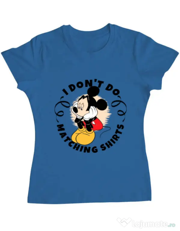 Tricou ADLER dama Matching shirts Albastru azuriu