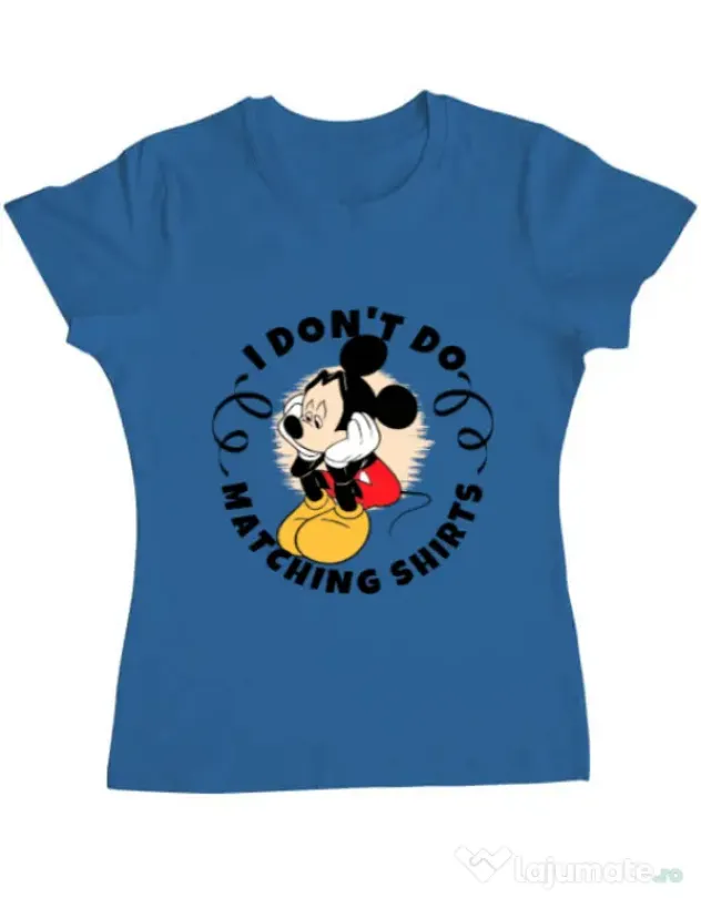 Tricou ADLER dama Matching shirts Albastru azuriu