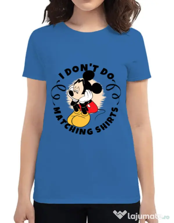 Tricou ADLER dama Matching shirts Albastru azuriu