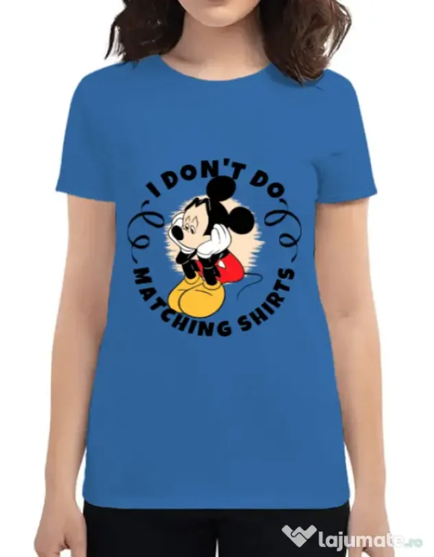 Tricou ADLER dama Matching shirts Albastru azuriu