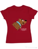 Tricou ADLER dama Monster is coming Rosu
